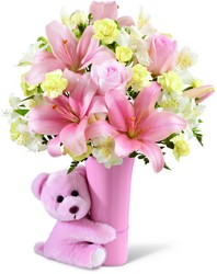 The FTD Baby Girl Big Hug Bouquet from Flowers by Ramon of Lawton, OK